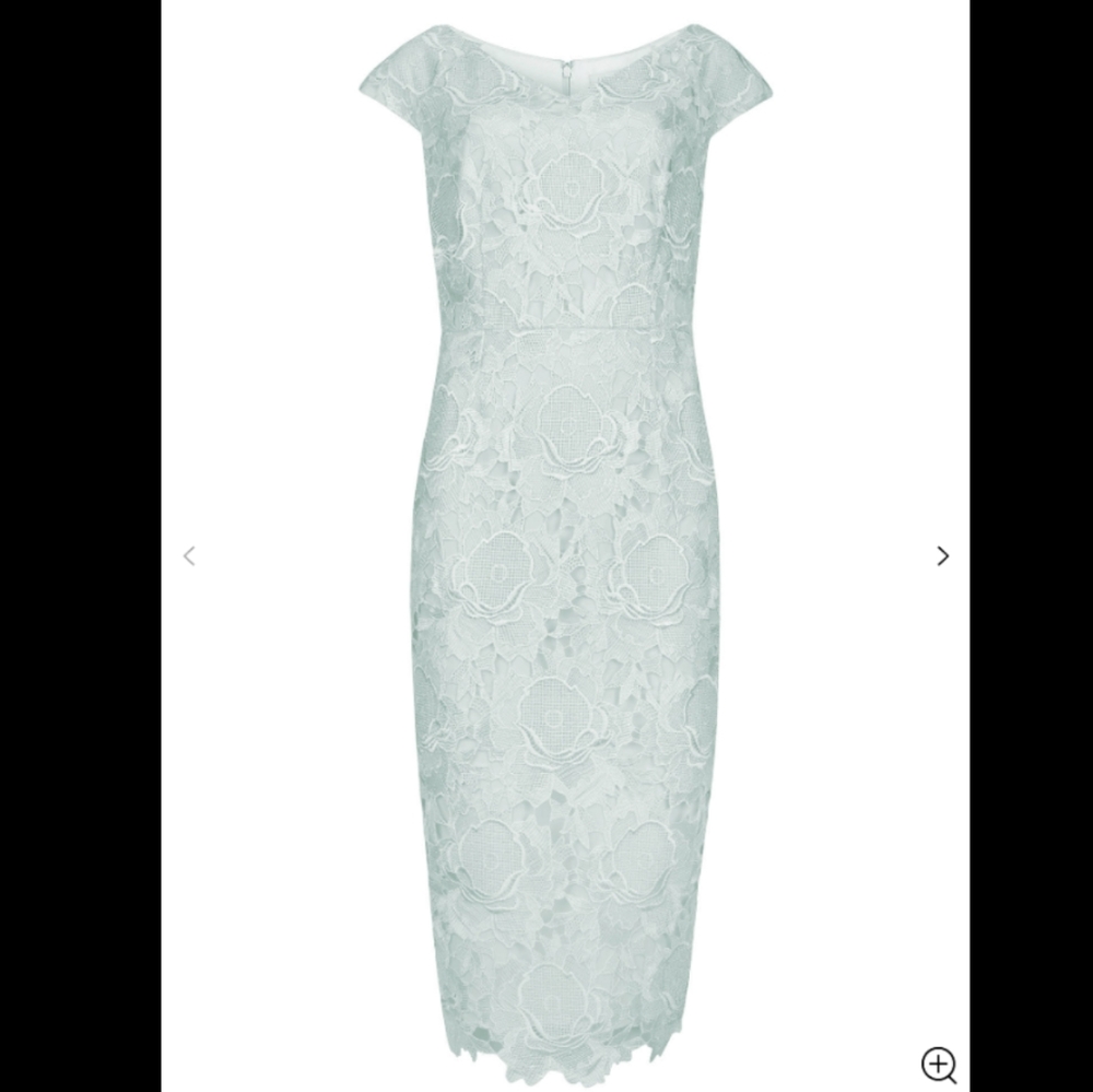 Ted Baker Mint Lace Dress - Size 6